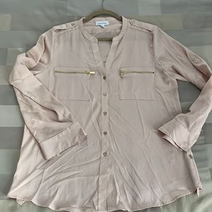 Calvin Klein blush blouse